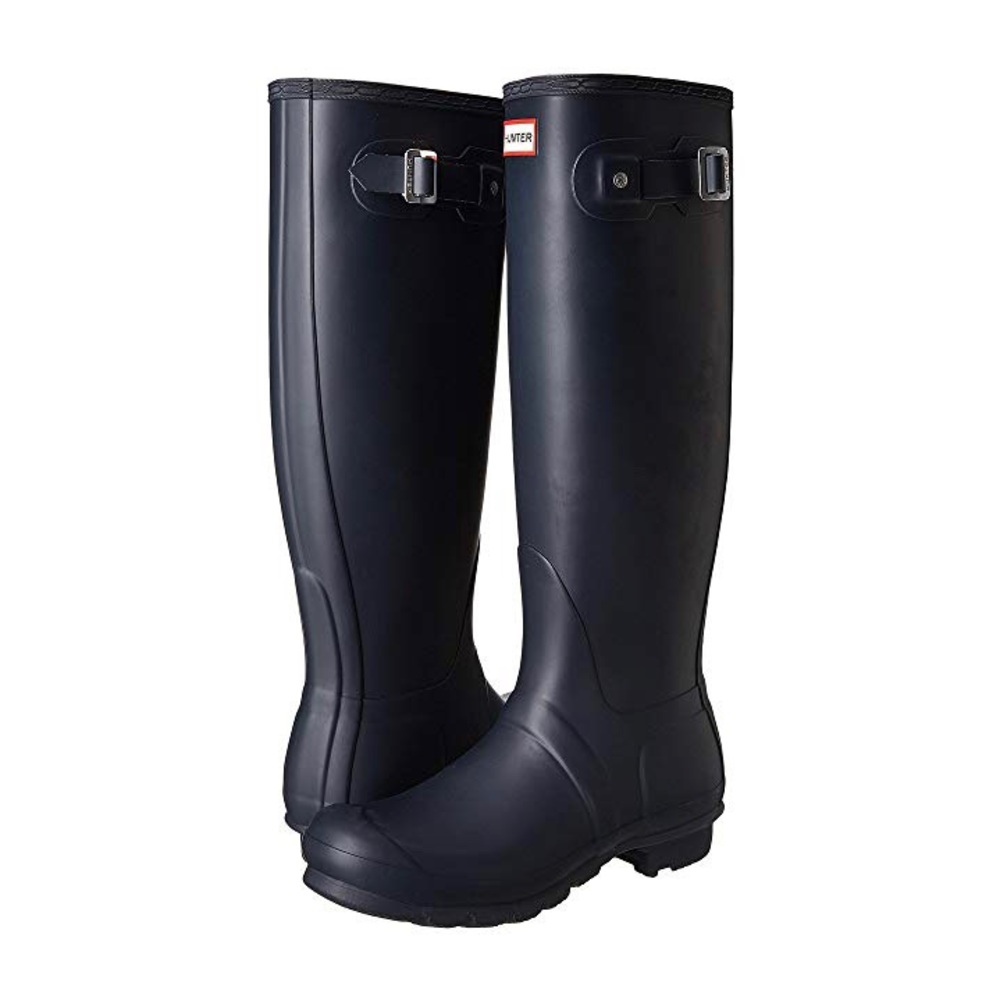 Hunter original tall boots in navy